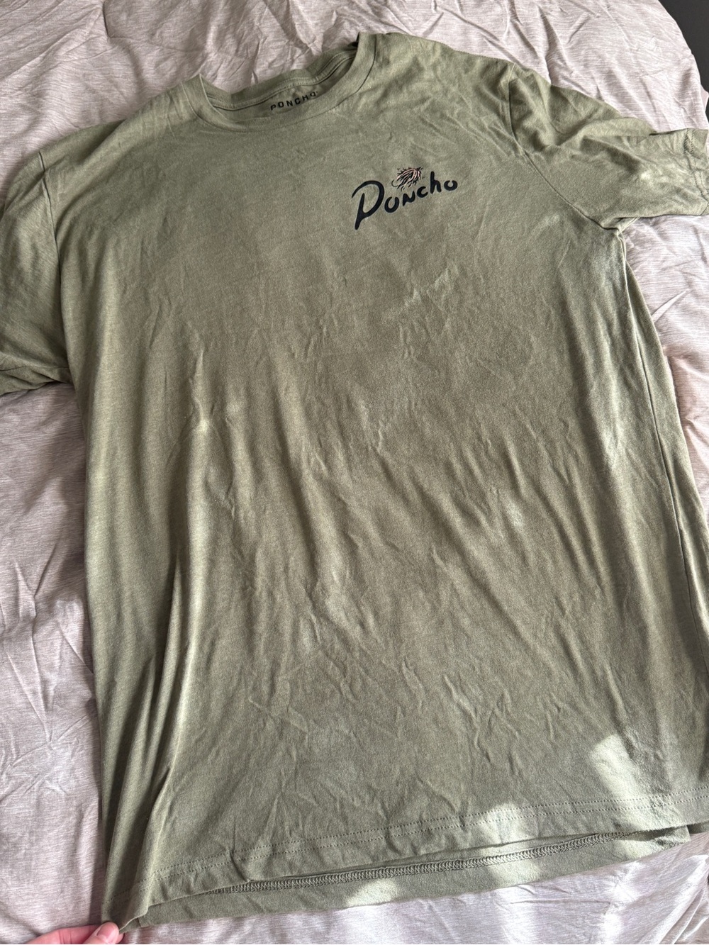 Poncho Olive Green Short Sleeve Tee